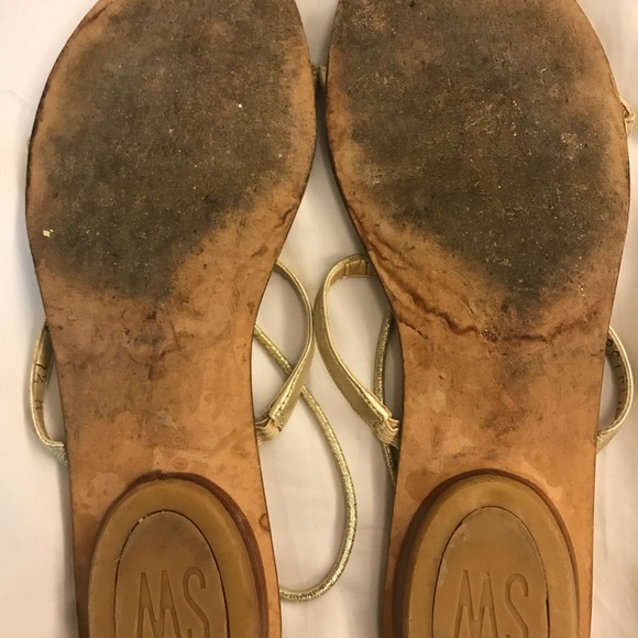 Stuart weitzman gold sandals size 7.5 - Picture 3 of 5